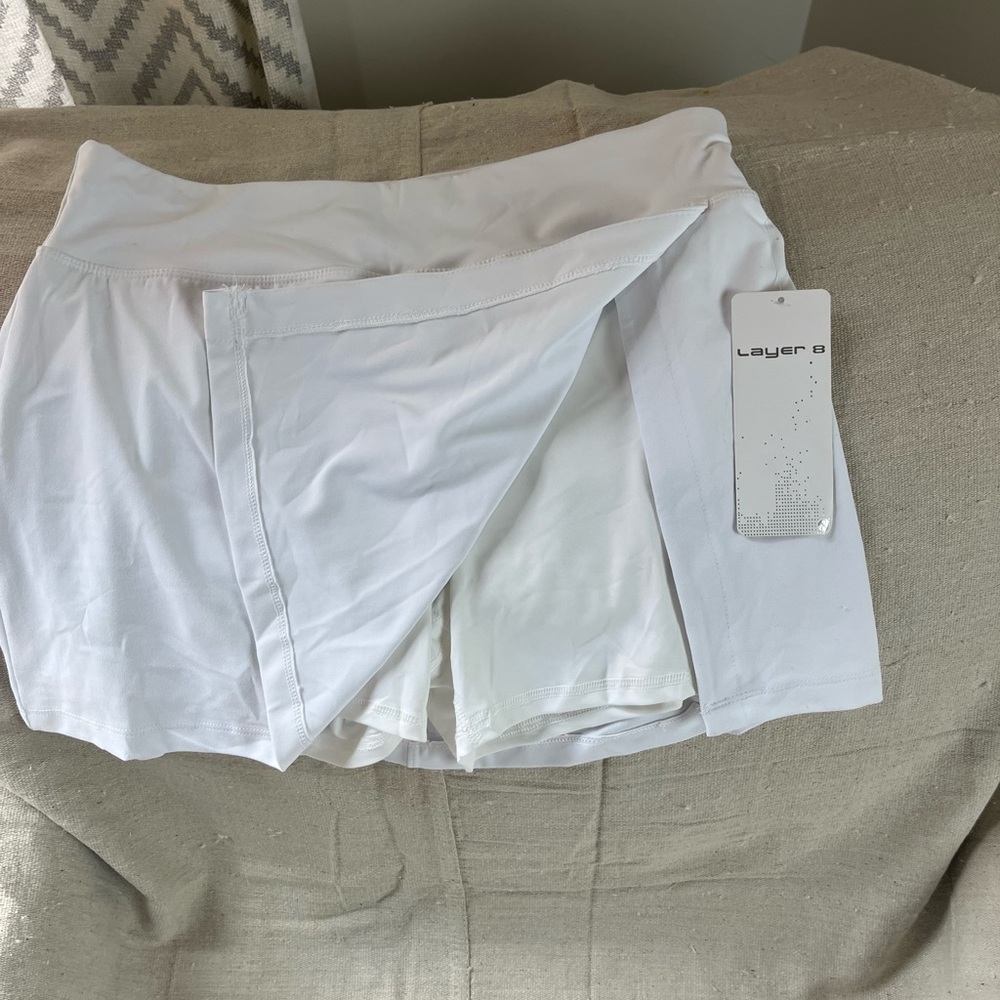 Layer 8 White Taylor Made Tennis/Golf Active Skirt (Skort)